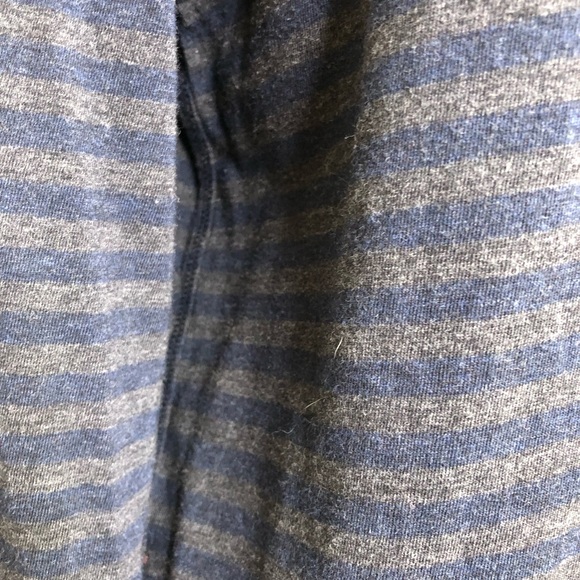 Cabi Odyssey gray navy stripe turtleneck knit tunic top size Extra Large XL 3225 - Picture 6 of 16